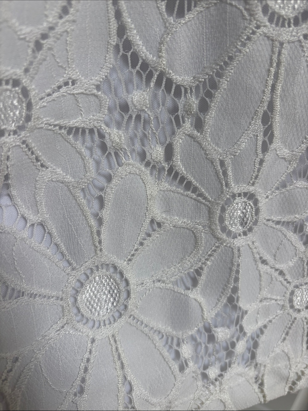 Studio one white lined lace dress size 18 soft flowy comfortable - Picture 5 of 5